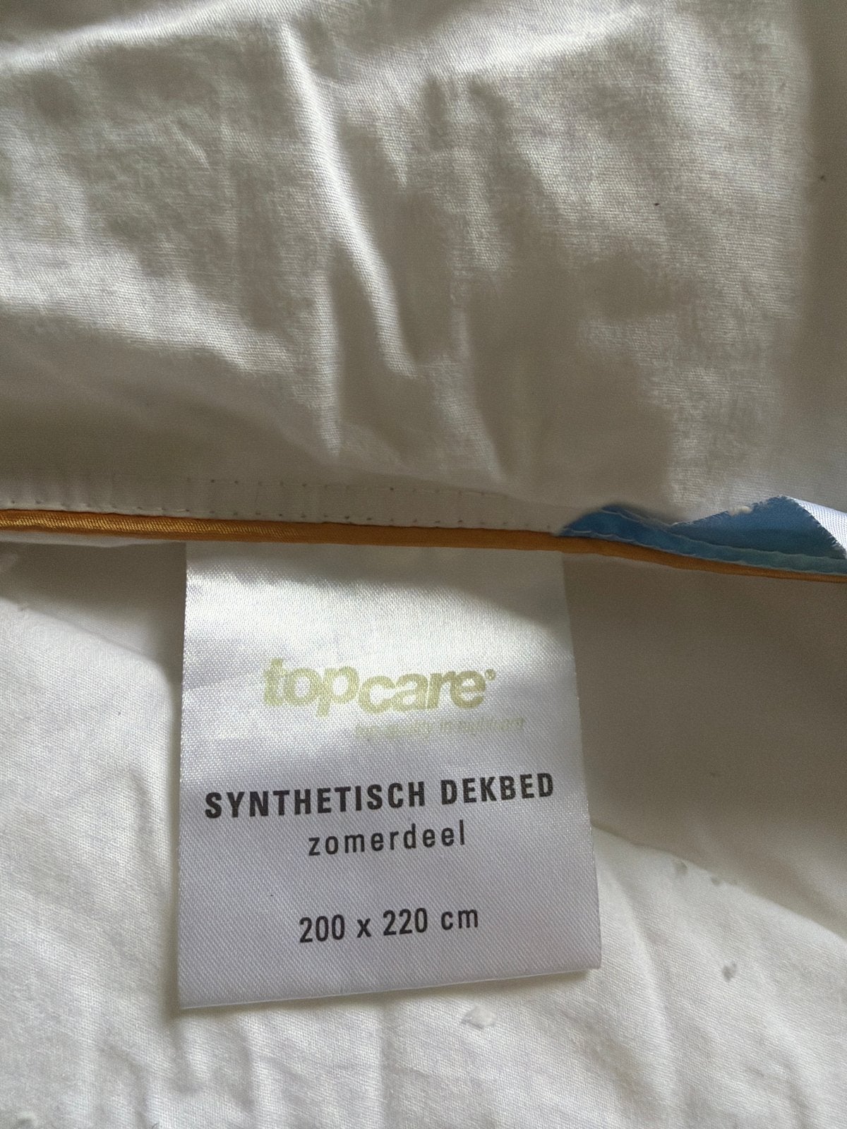 Topcare Synthetisch Zomerdekbed 200x220 cm, Ophalen, Gebruikt, Wit, Tweepersoons