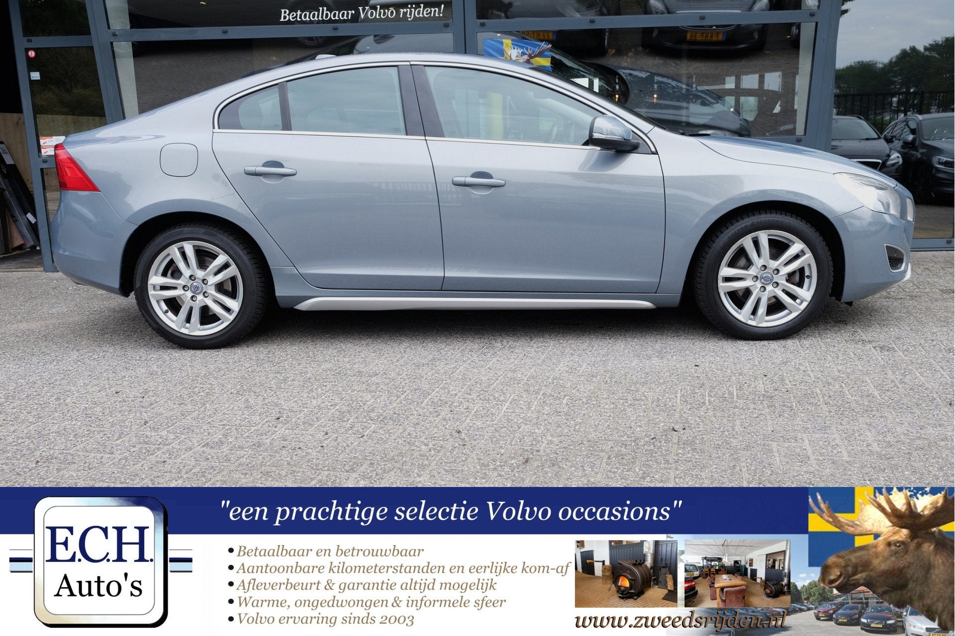 Volvo S60 VERKOCHT -- 1.6 T4 180 pk Trekhaak, Navi, 17 inch,, Voorwielaandrijving, 15 km/l, Gebruikt, Met garantie (alle)