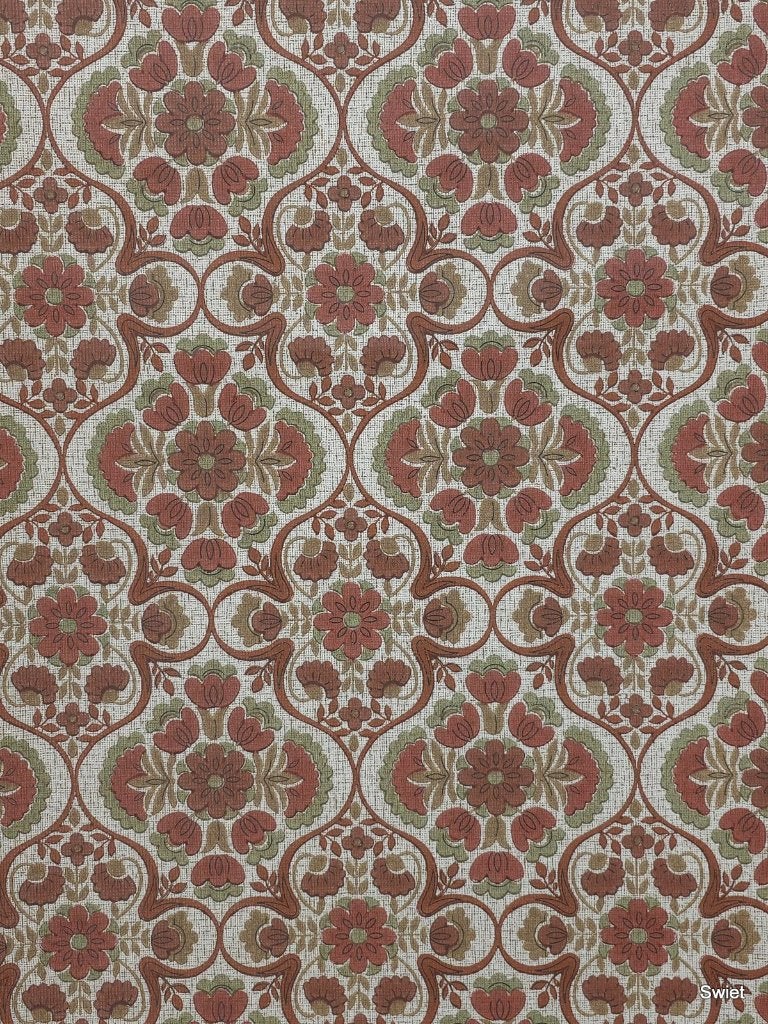 6185 Ossenrood barok bloemenbehang vintage klassieker swiet, Verzenden, Beige