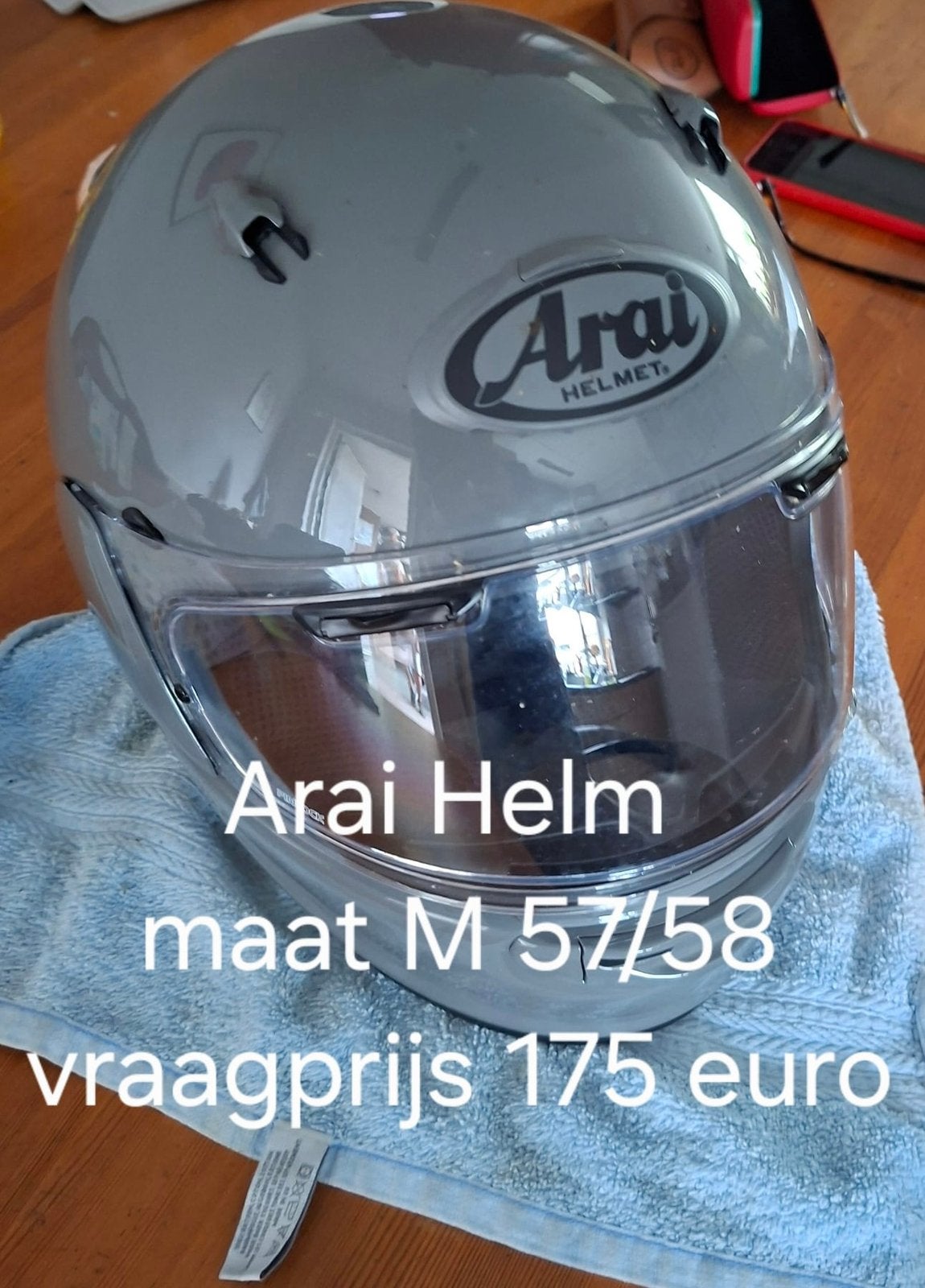 Arai helm zo goed als nieuw, Ophalen, Tweedehands, Integraalhelm, Arai