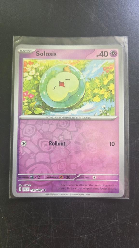 Solosis 037/086 Reverse Holo Pokémon Kaart, Verzenden, Zo goed als nieuw, Losse kaart, Foil