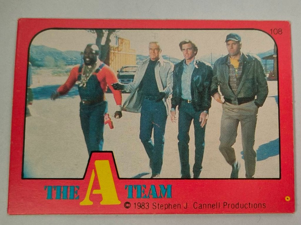 The A-Team Monty Gum 1983 no.108, Verzamelen, Ophalen of Verzenden, Nieuw, Foto of Kaart