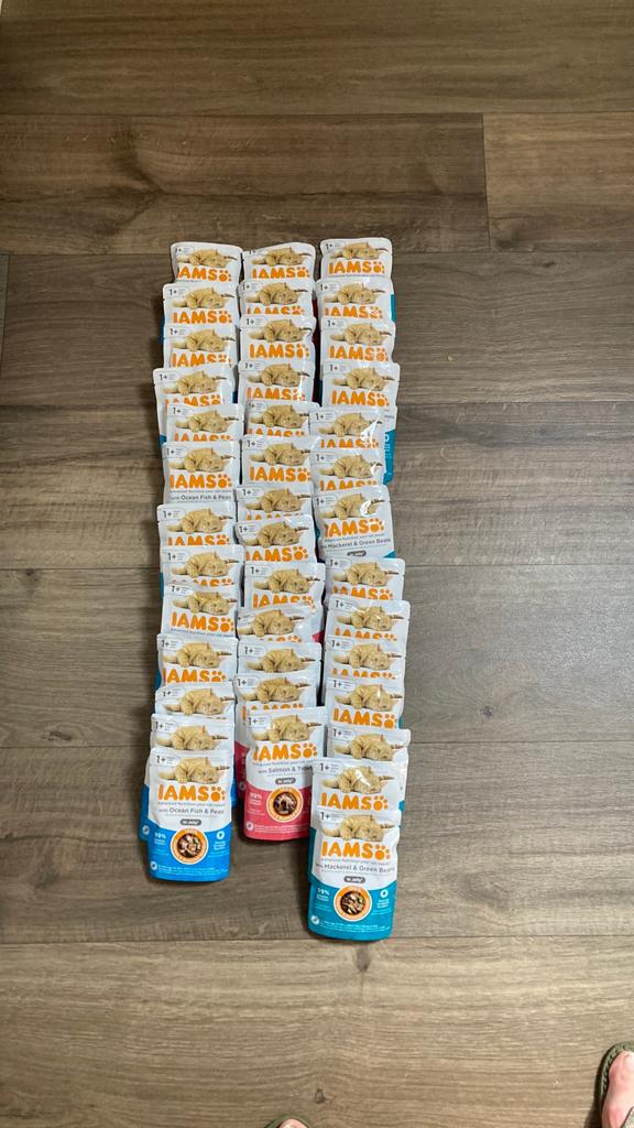 Iams natvoer visvariant 40 stuks, Ophalen of Verzenden, Kat