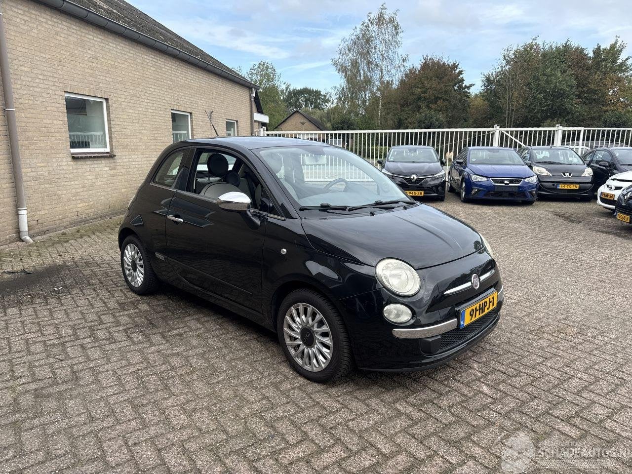 Fiat 500 1.2 Lounge (bj 2009), Webaccessibility@stellantis.com, 1242 cc, Stellantis N.V., Zwart