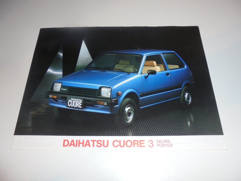 leaflet Daihatsu Cuore 3-deurs, Ophalen of Verzenden, Nieuw, Overige merken