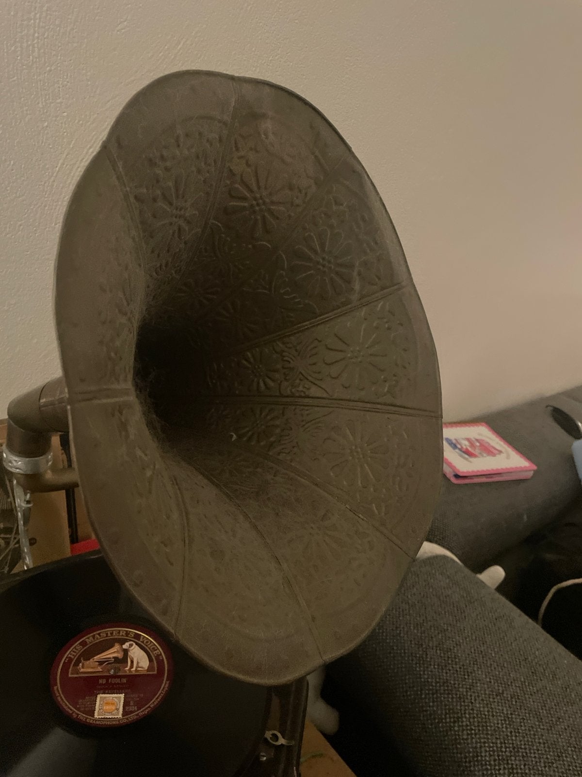 Antieke Grammofoon met Hoorn - His Master's Voice, Ophalen, Overige merken