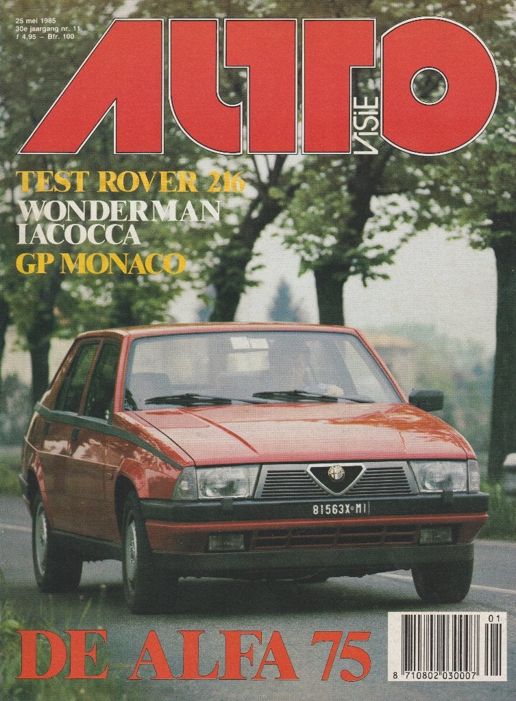 Alfa Romeo 75 2,0 test in Autovisie 1985, Gelezen, Alfa Romeo, Ophalen of Verzenden, Autovisie