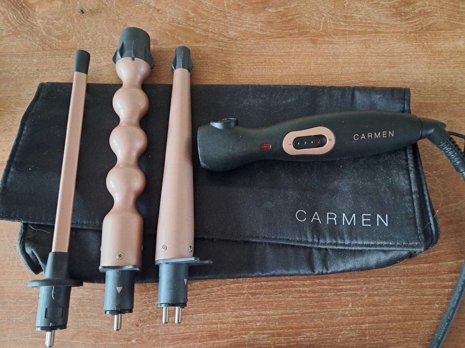 Carmen Krultang Set met Verwisselbare Opzetstukken, Ophalen of Verzenden, Gebruikt, Krultang of Stijltang