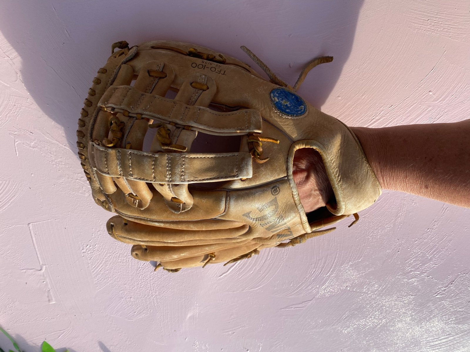 Spalding Top-Flite leren baseball handschoen – Elio Casini, Sport en Fitness, Honkbal en Softbal, Ophalen of Verzenden, Gebruikt