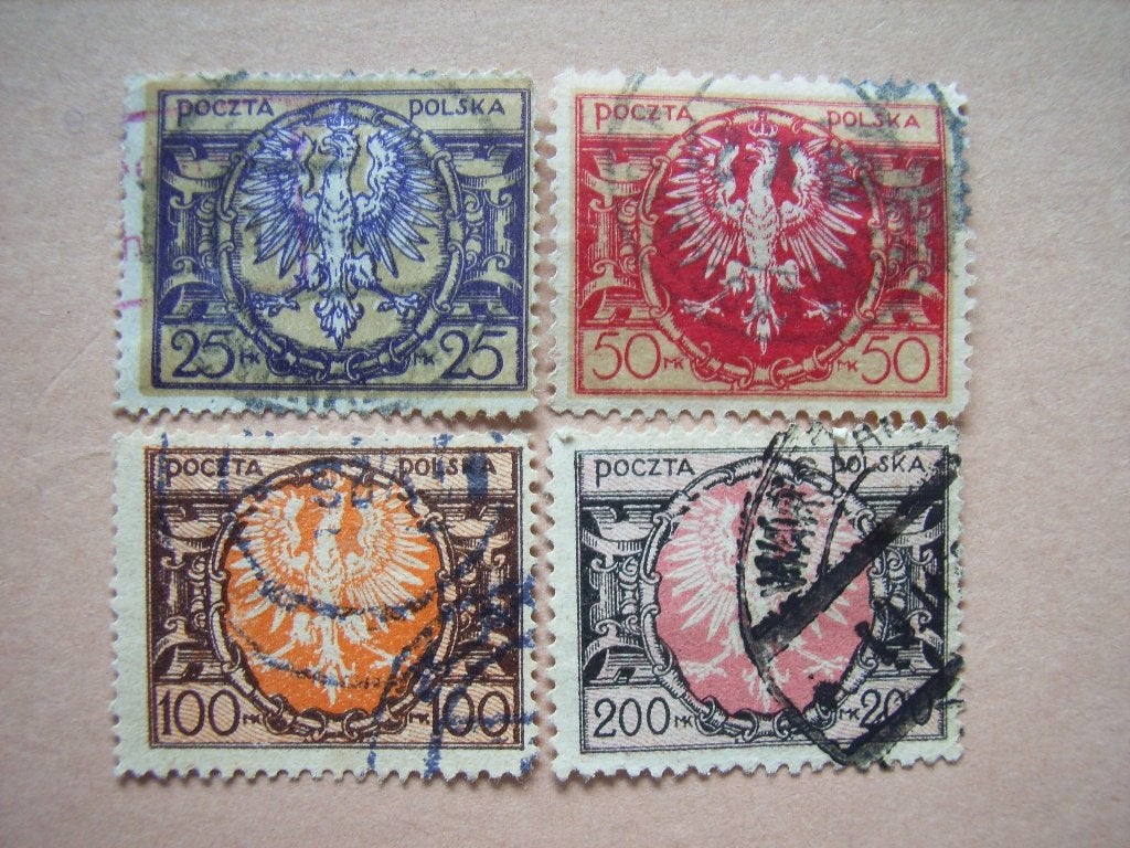 MM  Polen 171-174, Ophalen of Verzenden, Polen, Gestempeld