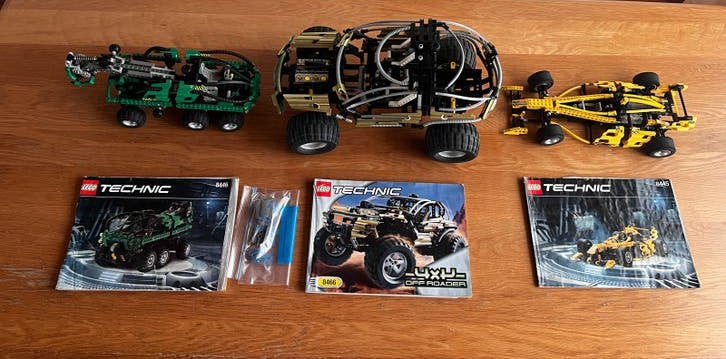 Lego Technic 8446, 8445, 8466 - Set van 3 modellen, Ophalen of Verzenden, Gebruikt, Overige merken
