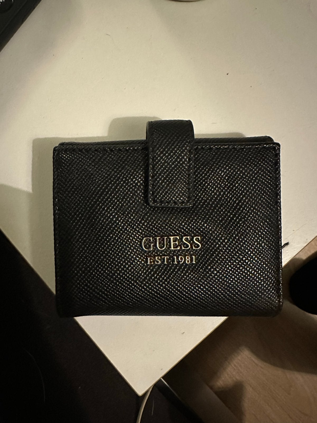 Guess portemonnee zwart, Sieraden, Tassen en Uiterlijk, Ophalen of Verzenden, Zo goed als nieuw, Zwart, Guess