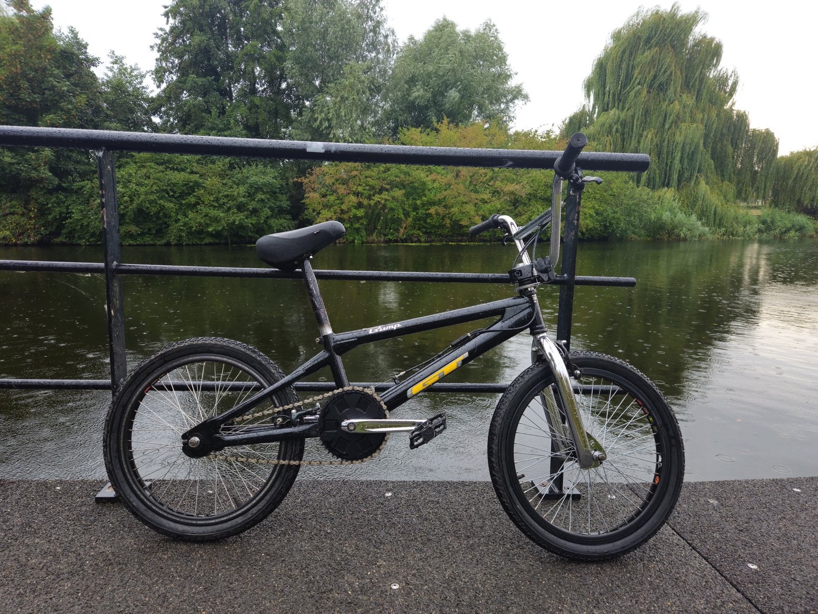GT BMX Fiets - Zwart met Chrome Details, Fietsen en Brommers, Fietsen | Crossfietsen en BMX, Staal, Velgrem, V-brakes, Ophalen of Verzenden