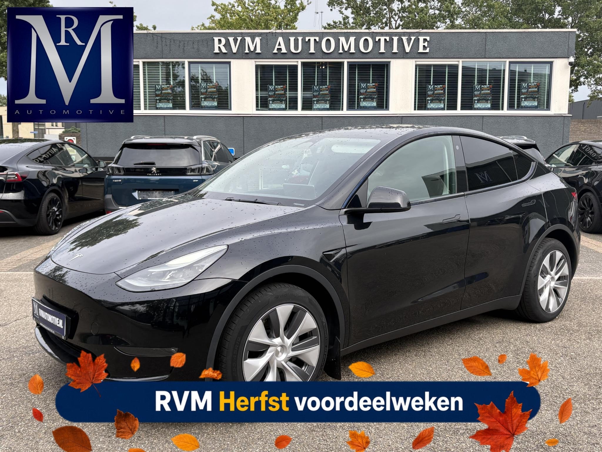 Tesla Model Y Long Range AWD 75 kWh VAN:40.900,- VOOR:37.440, Auto's, Automaat, Dealer onderhouden, Stof, Gebruikt