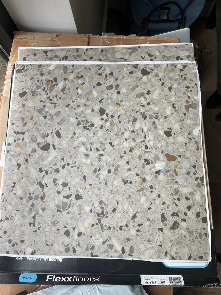Flexxfloors zelfklevende PVC tegels Palermo, Ophalen, Overige typen, Nieuw, Minder dan 50 cm