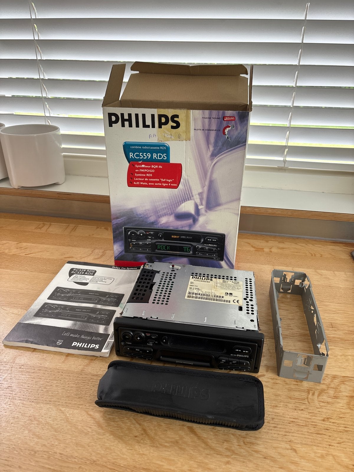 Philips RC559 RDS Autoradio met Cassettedeck, Auto diversen, Ophalen of Verzenden, Zo goed als nieuw