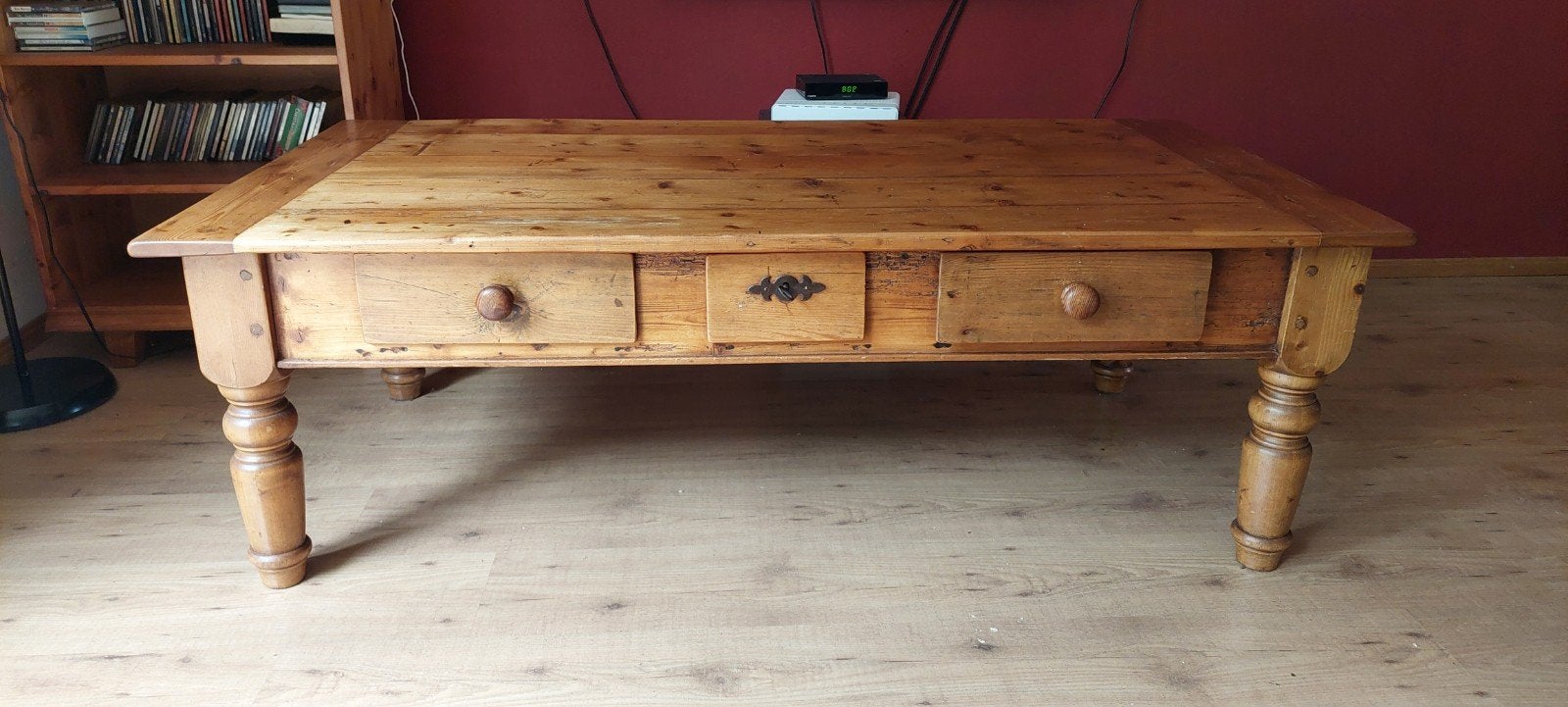 Zaterdag op halen .Salontafel grenen kerk hout, Ophalen, Gebruikt, 25 tot 50 cm, 50 tot 100 cm