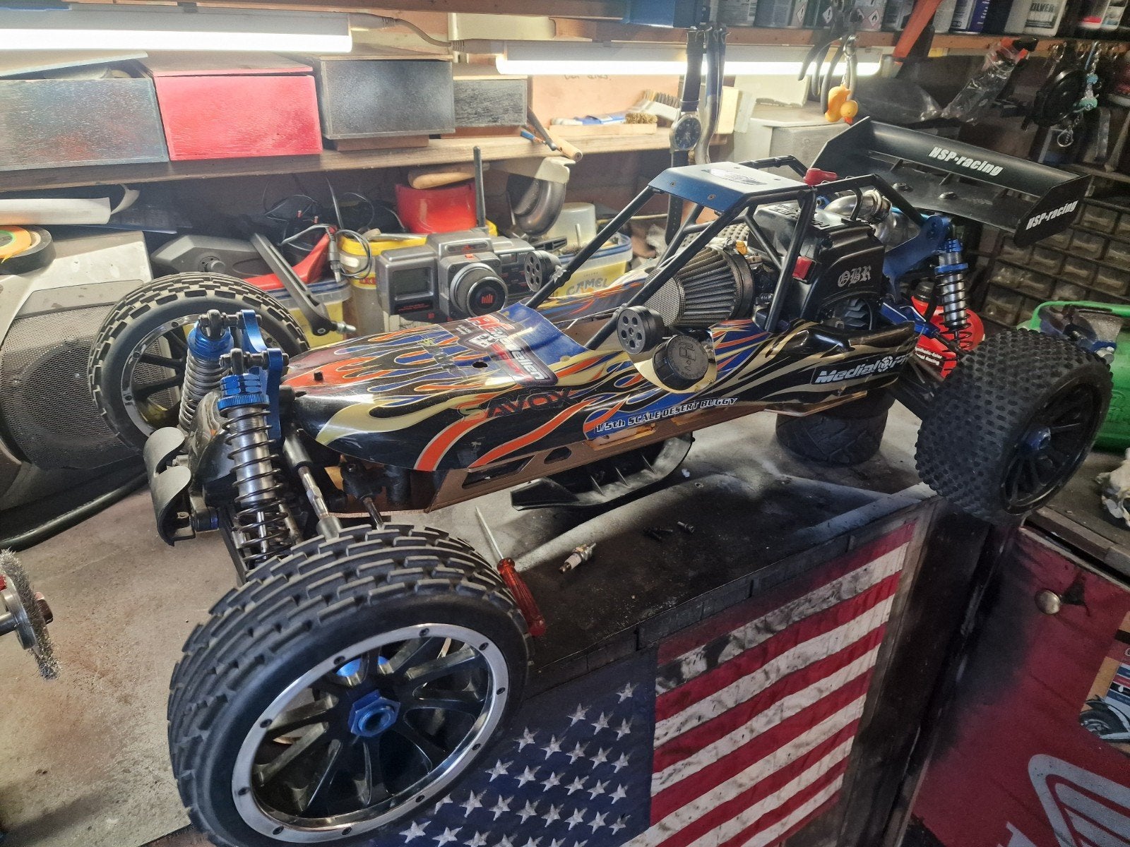 RC Auto Offroad Benzine HSP Racing Buggy, Ophalen, Benzine, Gebruikt, Auto offroad