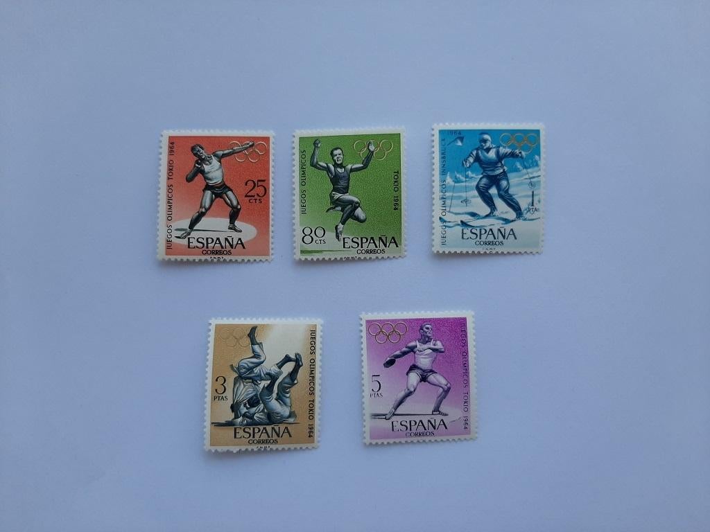 Spanje 1964, Olympische spelen, Postzegels en Munten, Ophalen of Verzenden