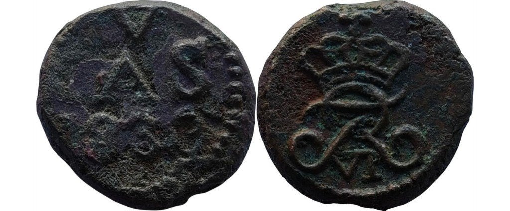4 Kas 1833, Deens Oost-Indie, Frederik VI, Ophalen of Verzenden, Zuid-Azië, Losse munt