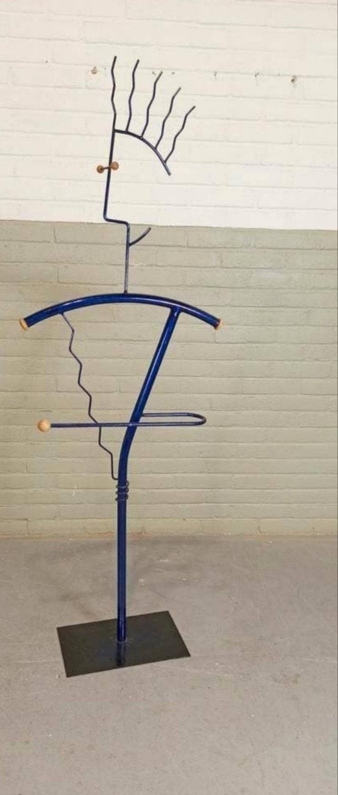Vintage postmodern Memphis Milano stijl dressboy kapstok, Huis en Inrichting, Woonaccessoires | Kapstokken, Ophalen, Tweedehands
