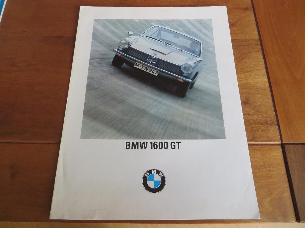 Folder BMW 1600 GT 1967, zeldzaam!, Boeken, Ophalen of Verzenden, Zo goed als nieuw, BMW, BMW