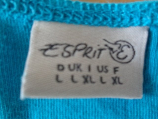 Singlet Esprit blauw/groen turquoise maat M, Maat 38/40 (M), Overige kleuren, Ophalen of Verzenden, Zo goed als nieuw