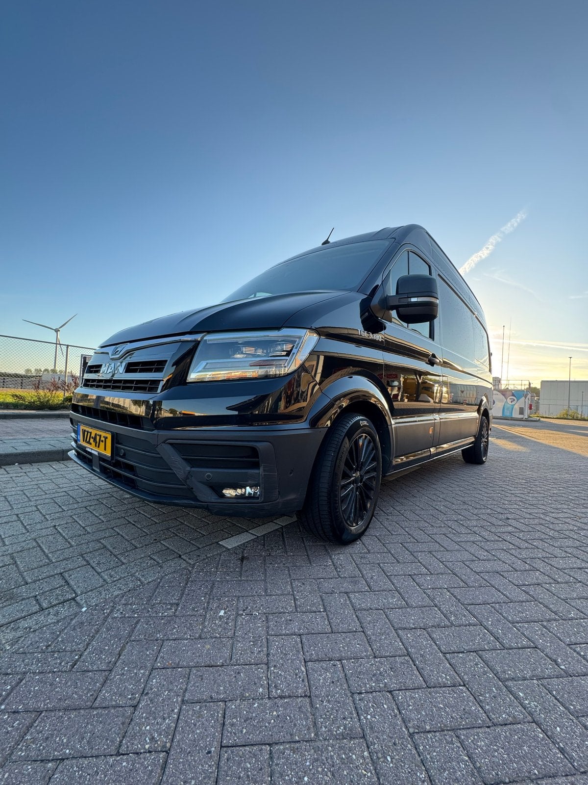 Bedrijfsbus MAN TGE GB 2.0 TDI 177pkH2 3.180 FWD 2018 Zwart, Auto's, 4 cilinders, Zwart, Particulier, 177 pk