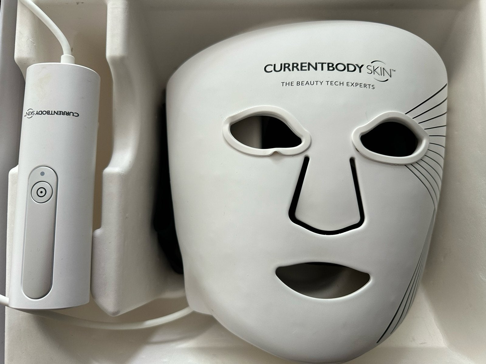 CurrentBody Skin LED Roodlicht Gezichtsmasker Serie 2, Ophalen of Verzenden, Zo goed als nieuw, Gehele gezicht, Verzorging