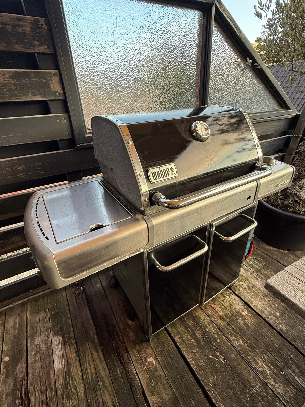 Weber gasbarbecue, Tuin en Terras, Ophalen, Gebruikt