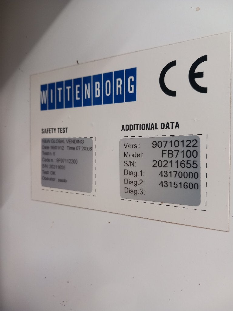 Koffie machine defect Wittenborg FB 7100, Ophalen, -, -, 10 kopjes of meer