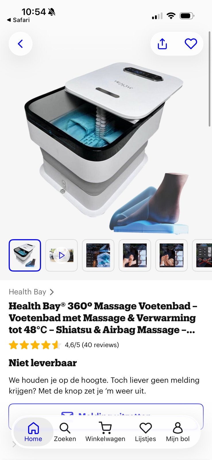Gezocht: Health Bay 360º Massage Voetenbad, Ophalen of Verzenden, Nieuw, Overige typen