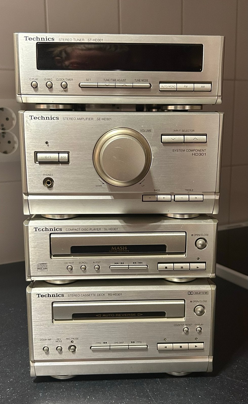 Technics SC-HD301 Microset, Gebruikt, Cassettedeck, Microset, Ophalen