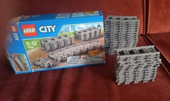 Lego City Treinrails 60205 1x gebruikt, City, Lego, Accessoire, Ophalen of Verzenden