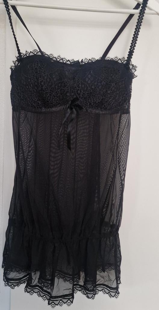 Lingerie jurkje, Kleding | Dames, Verzenden, Zwart, Nachtkleding