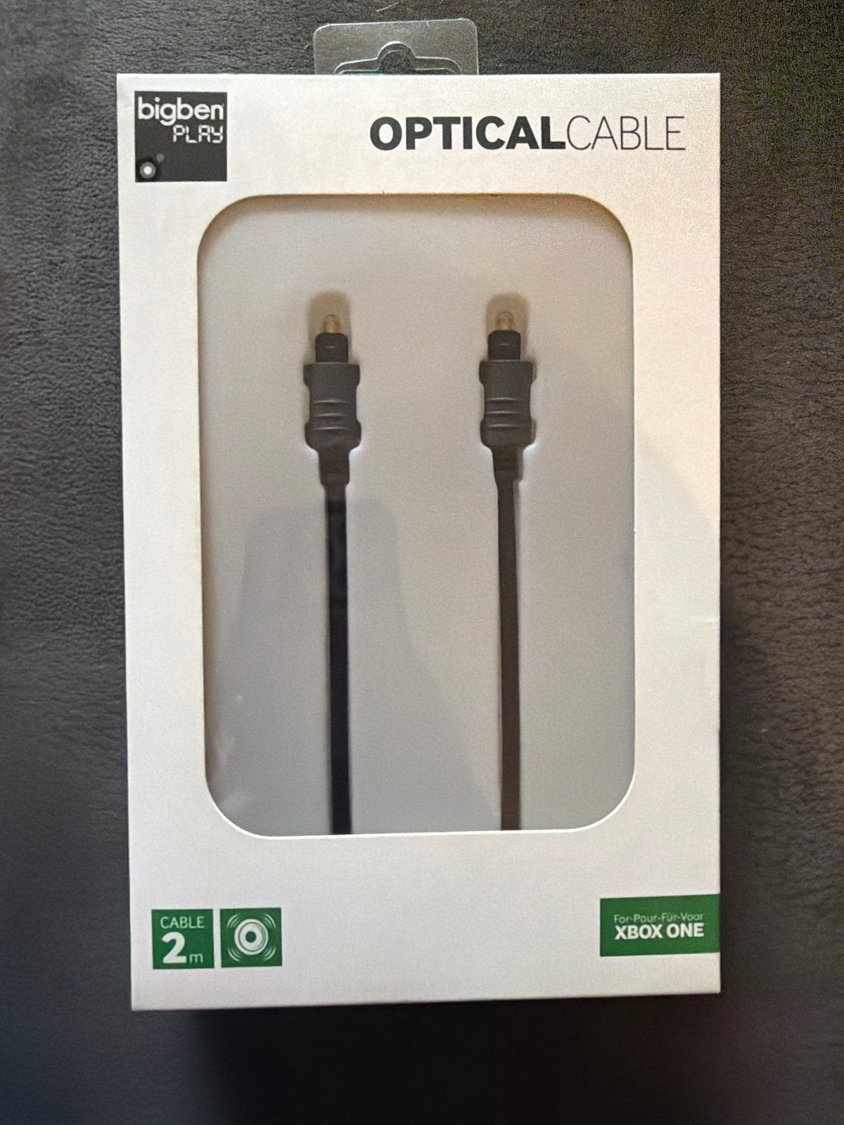 Bigben Play Optische Kabel 2m voor Xbox One, Audio, Tv en Foto, Audiokabels en Televisiekabels, Ophalen of Verzenden, Nieuw, Minder dan 2 meter