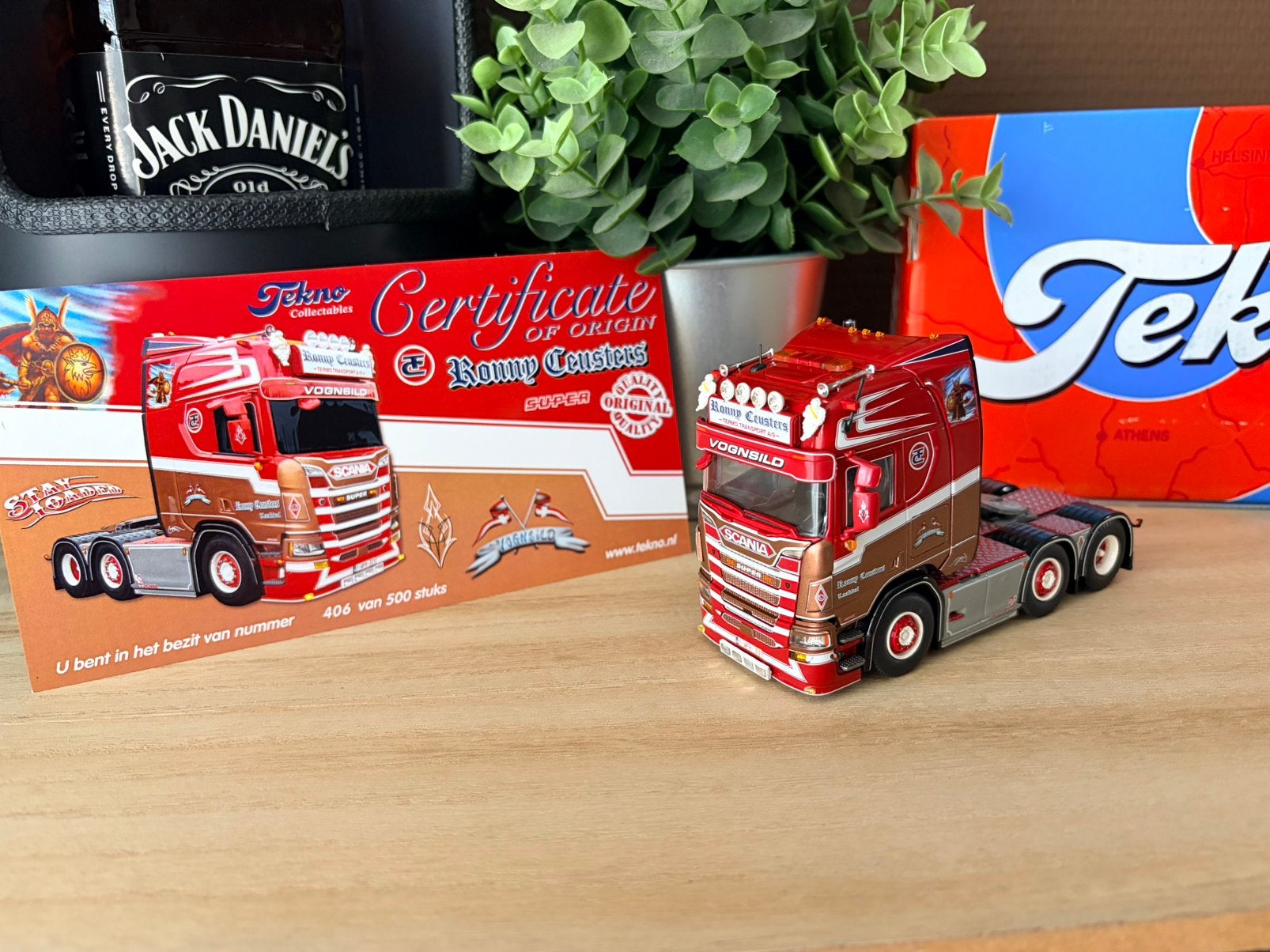 Tekno Scania losse trekker Ceusters, Hobby en Vrije tijd, Modelauto's | 1:50, Ophalen of Verzenden, Nieuw, Bus of Vrachtwagen