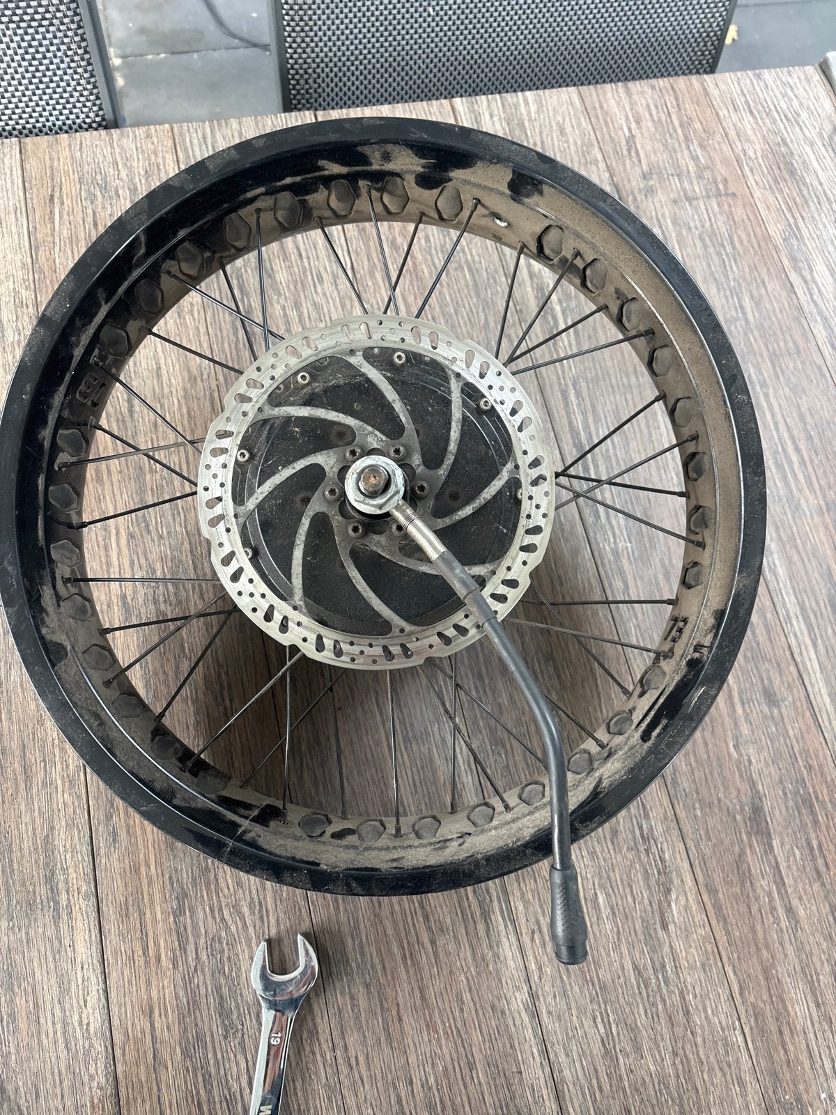 Super73 motorwiel met losse spaken, Ophalen, Gebruikt, Elektrische fiets, Wiel