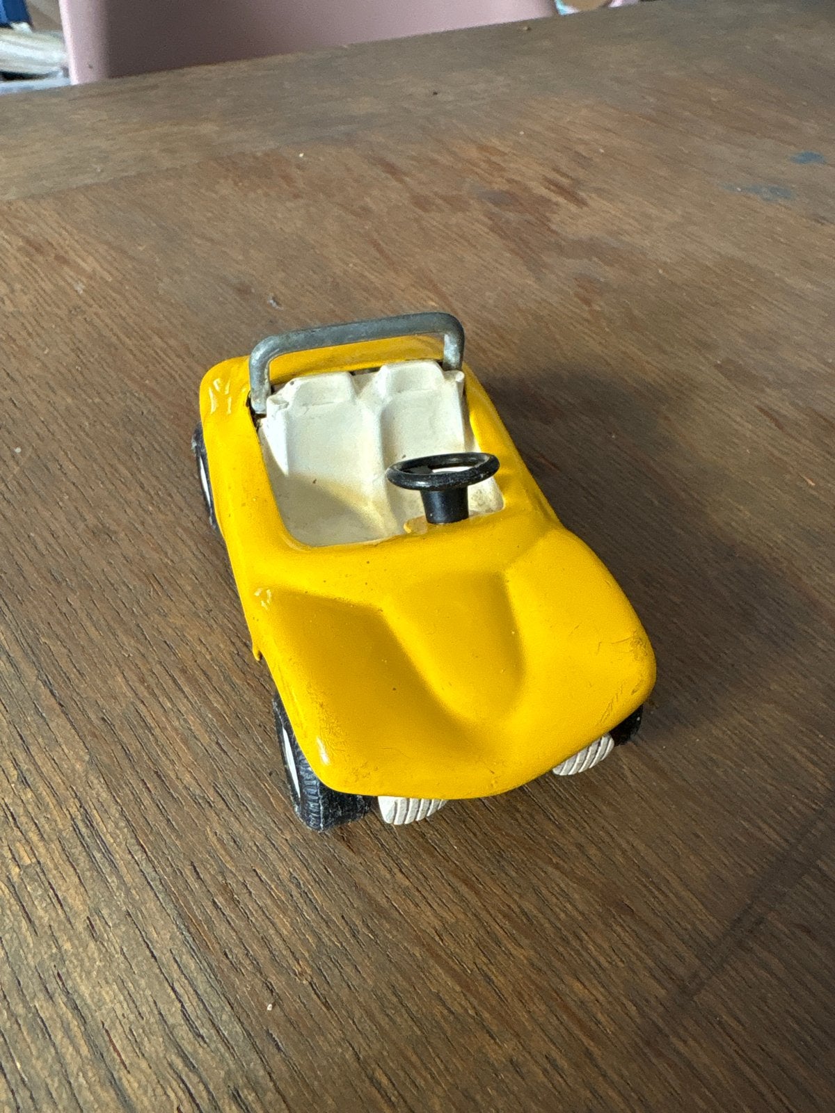 Vintage Tonka auto, geel, speelgoedauto, Ophalen, Gebruikt