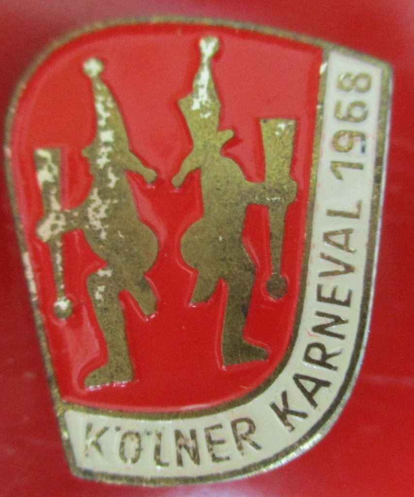 Oud speldje Carnaval Kölner Karneval 1968, Ophalen of Verzenden, Gebruikt, Overige onderwerpen, Speldje of Pin
