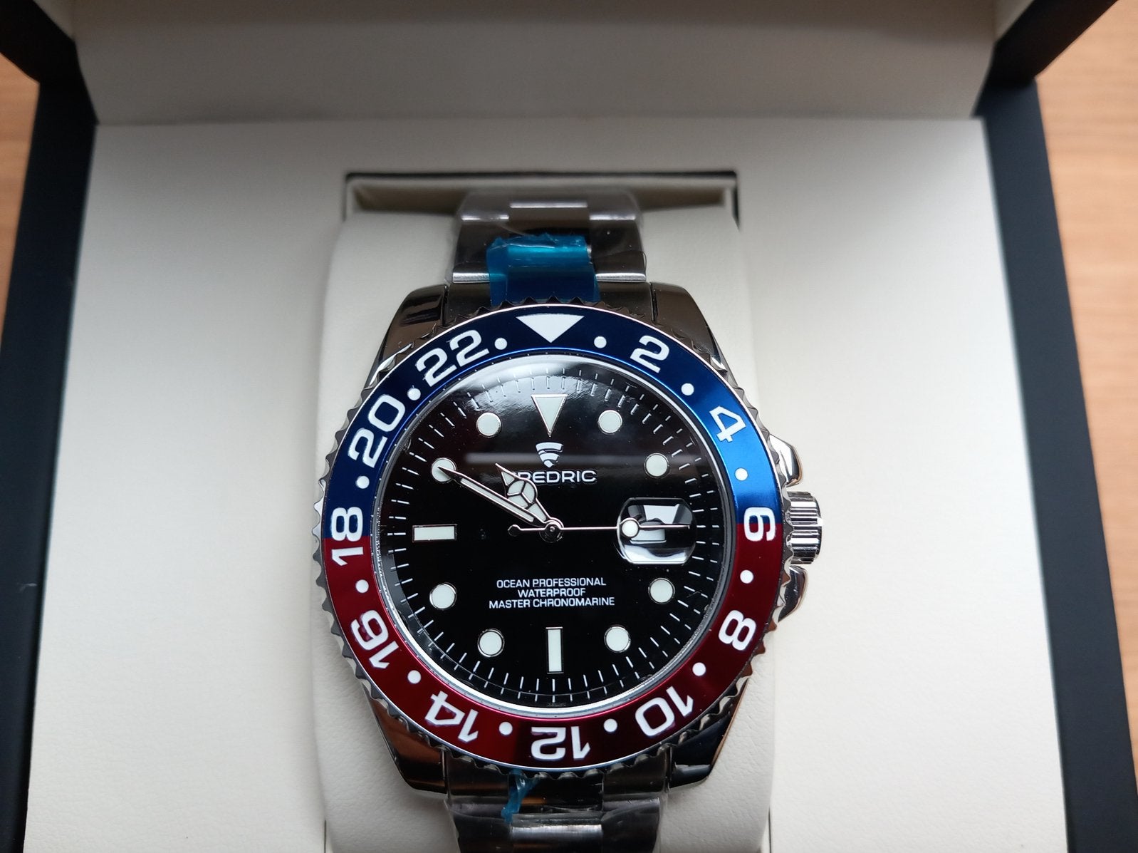 Fredric Ocean Professional - Duikershorloge - Pepsi, Ophalen of Verzenden, Nieuw