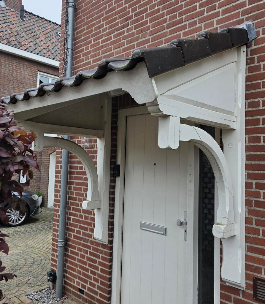 Mooie hardhouten deurluifel - 170x195x115cm, Doe-het-zelf en Verbouw, Ophalen, Buitendeur
