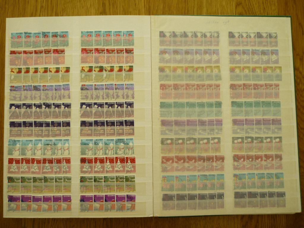 200 x Kerstzegel 2014 gestempeld 10x serie NVPH 3236-3255, Ophalen of Verzenden, Gestempeld