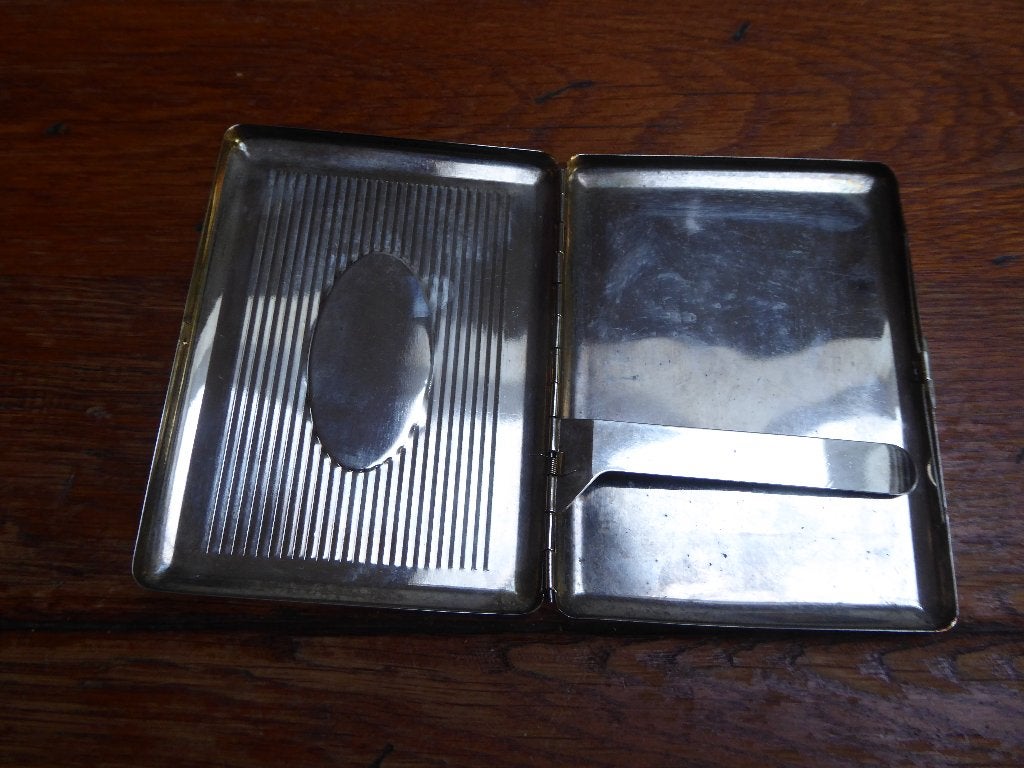 Vintage metalen sigarettendoos, Ophalen of Verzenden