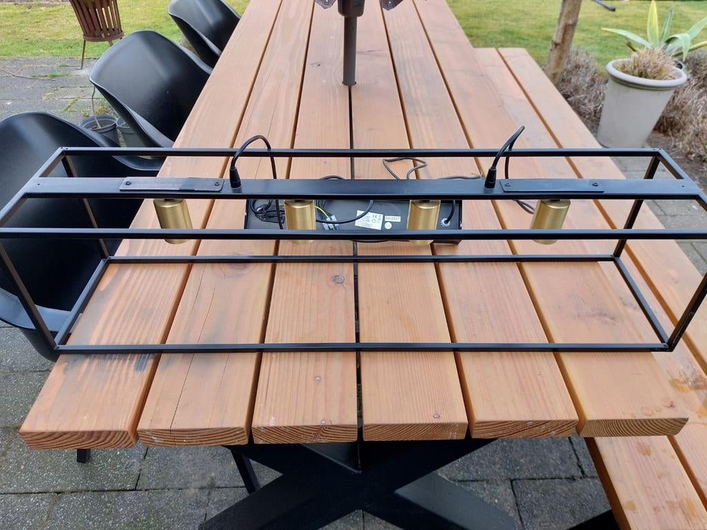 Hanglamp nog in goede staat  met 4 lichtpunten., Huis en Inrichting, Ophalen, Minder dan 50 cm