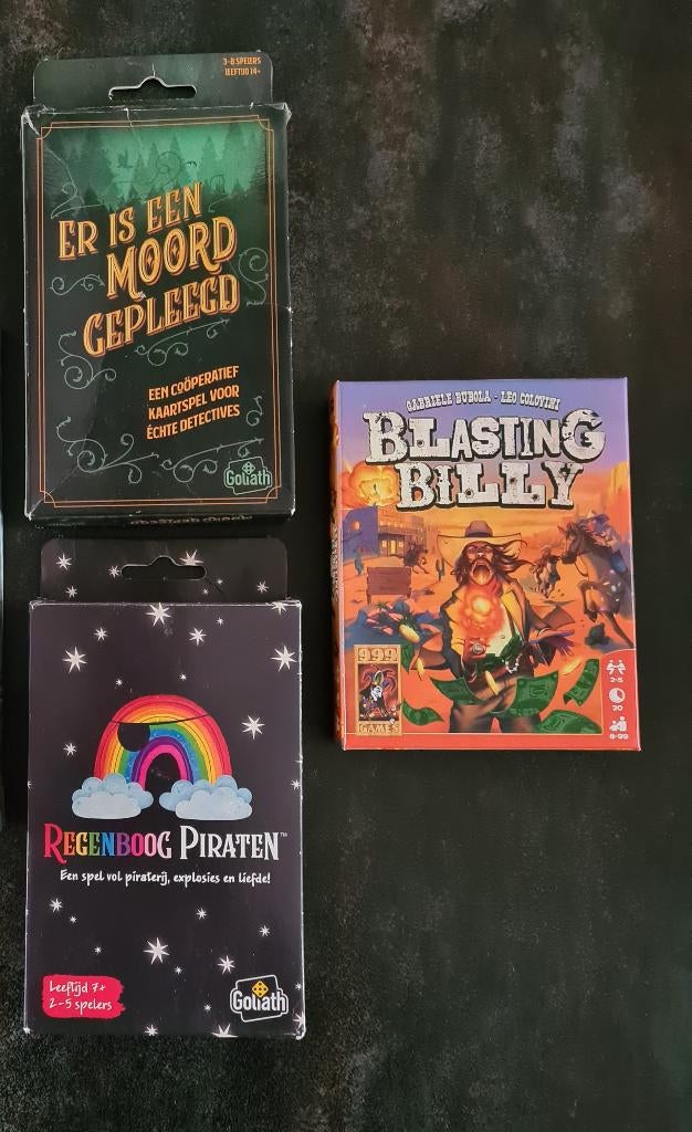 3 spellen voor €7,50. Leuk voor vakantie, Hobby en Vrije tijd, Gezelschapsspellen | Bordspellen, Ophalen of Verzenden, Zo goed als nieuw