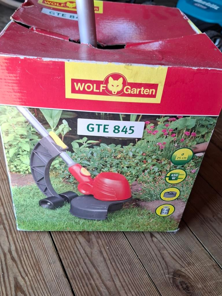 Wolf Garten GTE-845 Grastrimmer - Elektrisch, Tuin en Terras, Grastrimmers, Ophalen, Wolf Garten, Zo goed als nieuw, 10 tot 30 cm