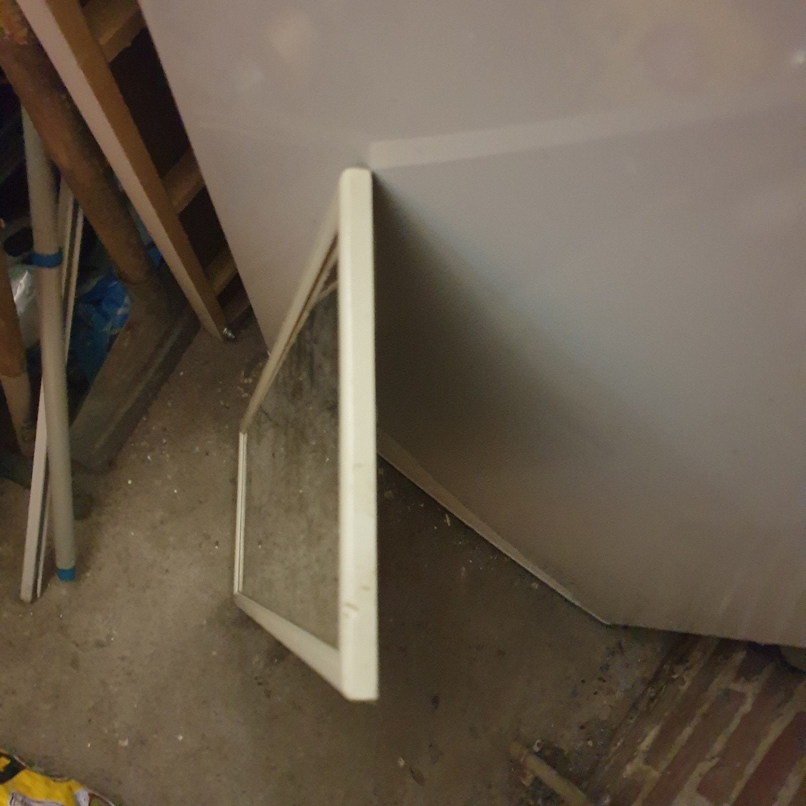 IKEA Spiegel met Witte Lijst, Minder dan 50 cm, Gebruikt, Ophalen of Verzenden, Minder dan 100 cm