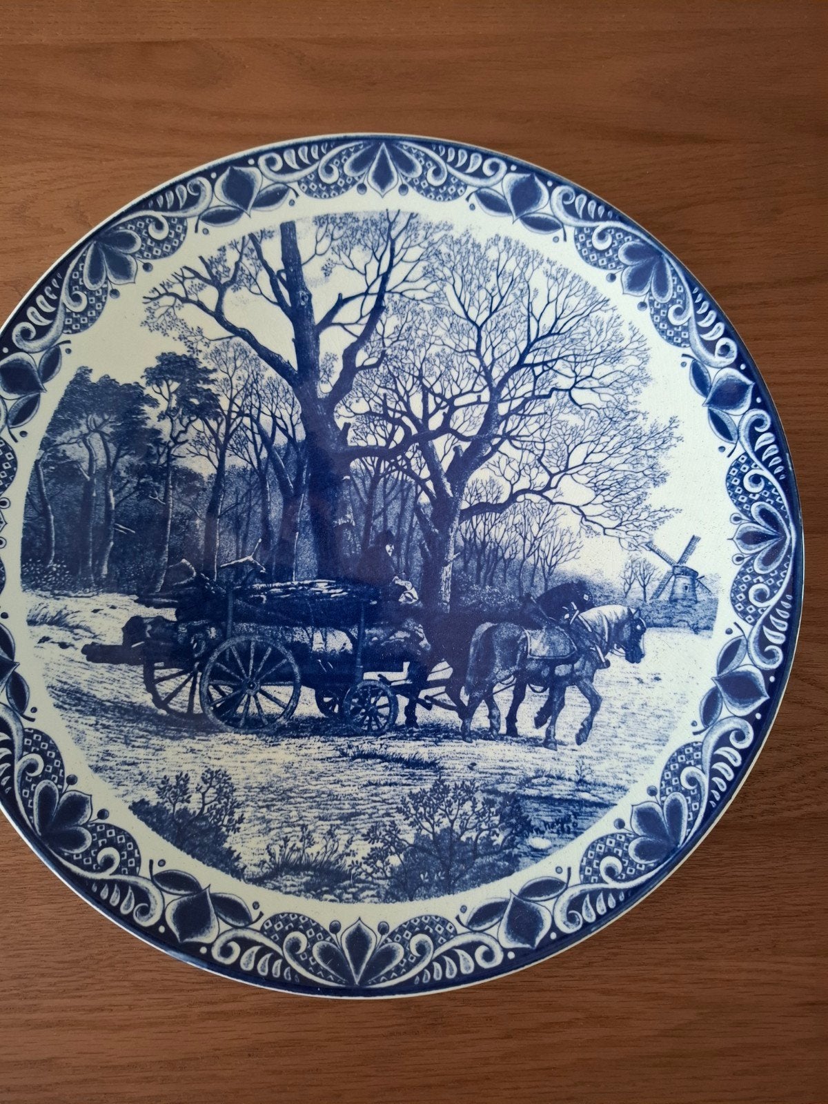 Delfs blauw bord Chemkefa, Ophalen of Verzenden