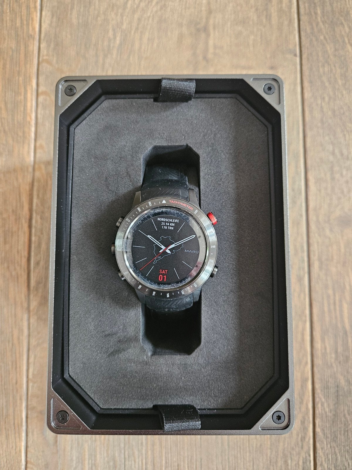 Garmin Marq Driver GPS Smartwatch, Zwart, Garmin, Ophalen of Verzenden, Zo goed als nieuw